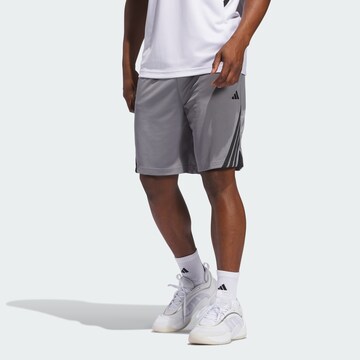 ADIDAS PERFORMANCE Loosefit Sportbroek 'Legends' in Grijs: voorkant