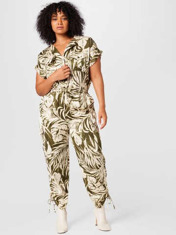 Lauren Ralph Lauren Plus Jumpsuit in Groen: voorkant