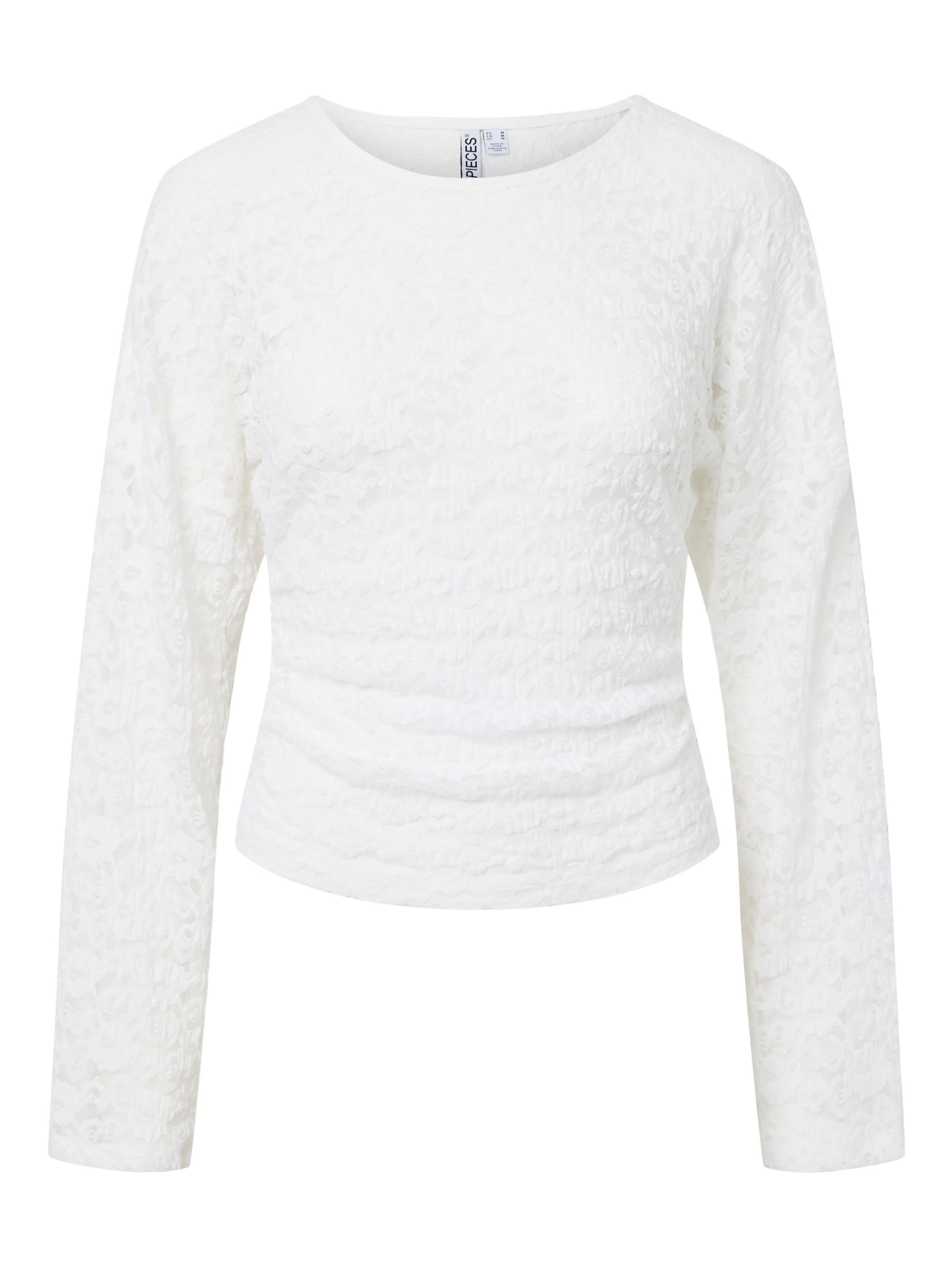PIECES Shirt 'PCALLI' in White: front