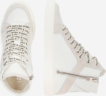 Zadig & Voltaire Sneakers hoog 'FLASH WRINKLE' in Wit