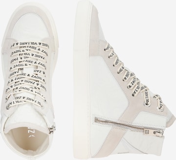 Sneaker alta 'FLASH WRINKLE' di Zadig & Voltaire in bianco
