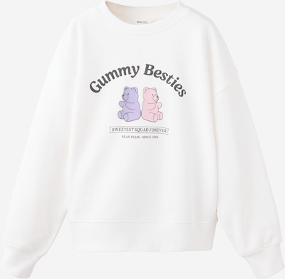 MANGO KIDS Sweater majica 'GUMMIES' veličine 140 u ljubičasta / roza / crna / bijela, Pregled proizvoda