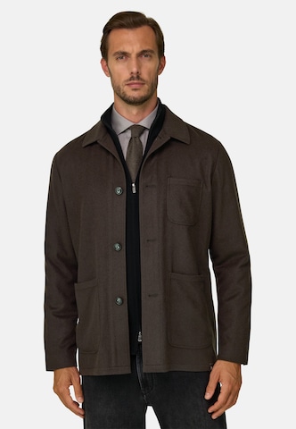 Boggi Milano Between-season jacket in Brown: front