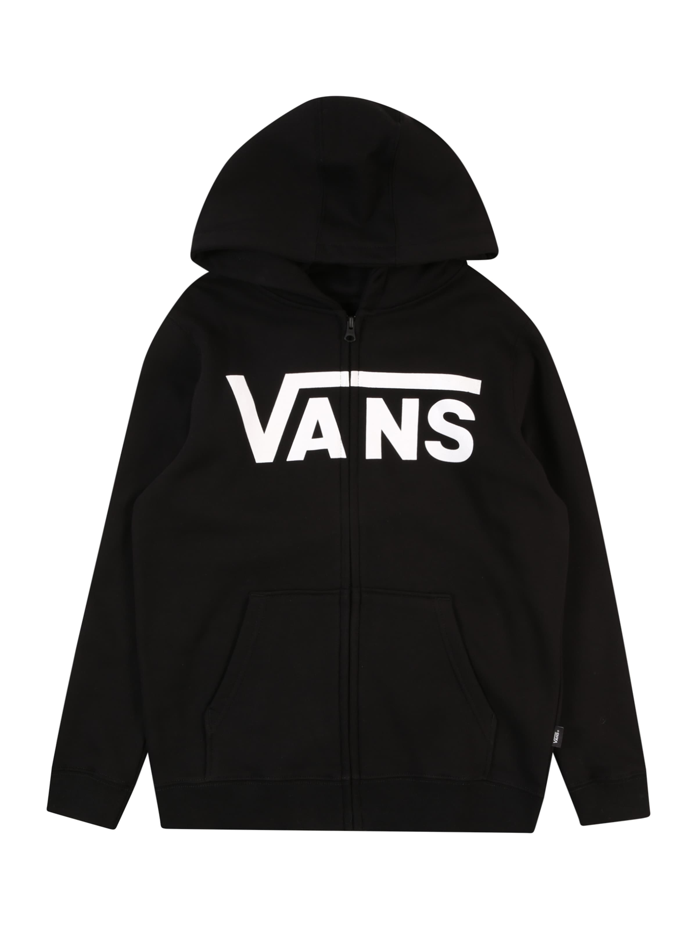VANS Sweat jacket 'Classic II' in Black: front
