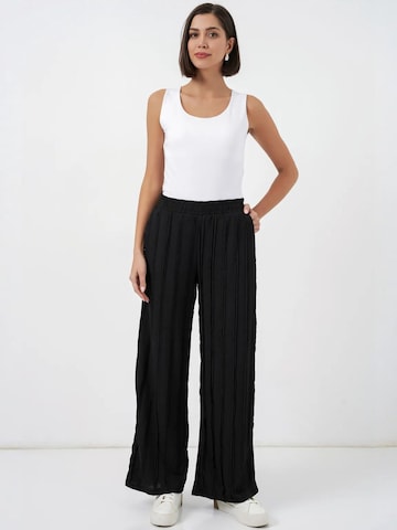 Bigdart Wide Leg Hose in Schwarz