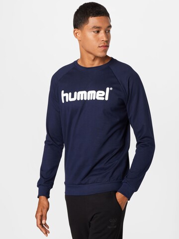 Hummel Athletic Sweatshirt in Blue: front