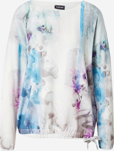 TAIFUN Sweater in cream / blue / purple, Item view