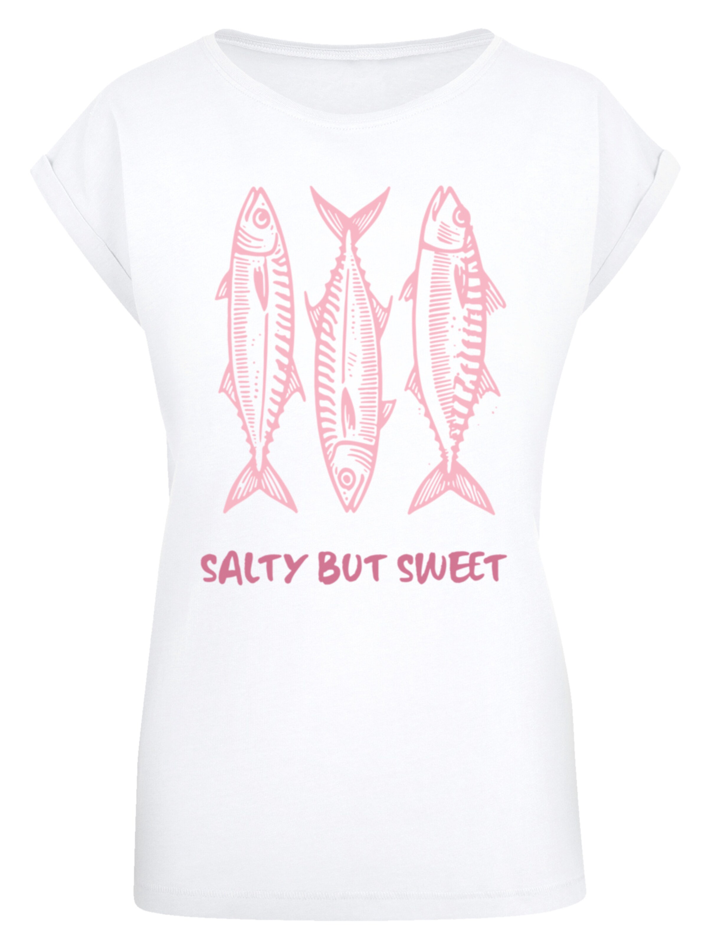 T-shirt 'Salty But Sweet Summer' F4NT4STIC en blanc : devant