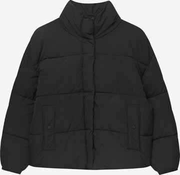 Veste mi-saison Pull&Bear en noir : devant