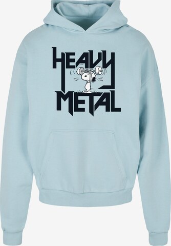 Merchcode Sweatshirt 'Heavy Metal' in Blauw: voorkant