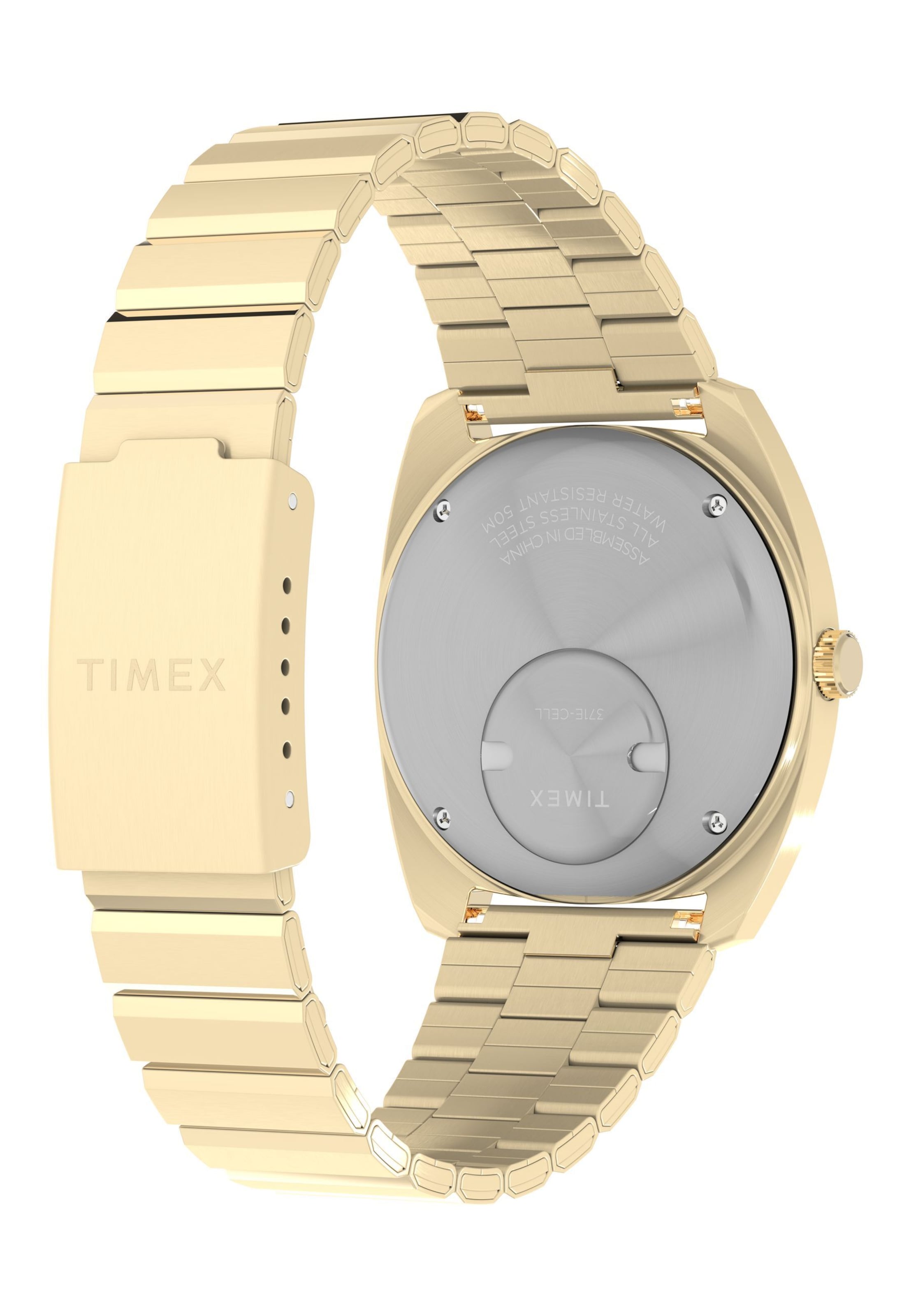 Montre à affichage analogique 'Q1975 Enigma' TIMEX en or