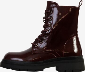 The Divine Factory Ankle Boots 'Schnürstiefeletten' in Rot: Vorderseite