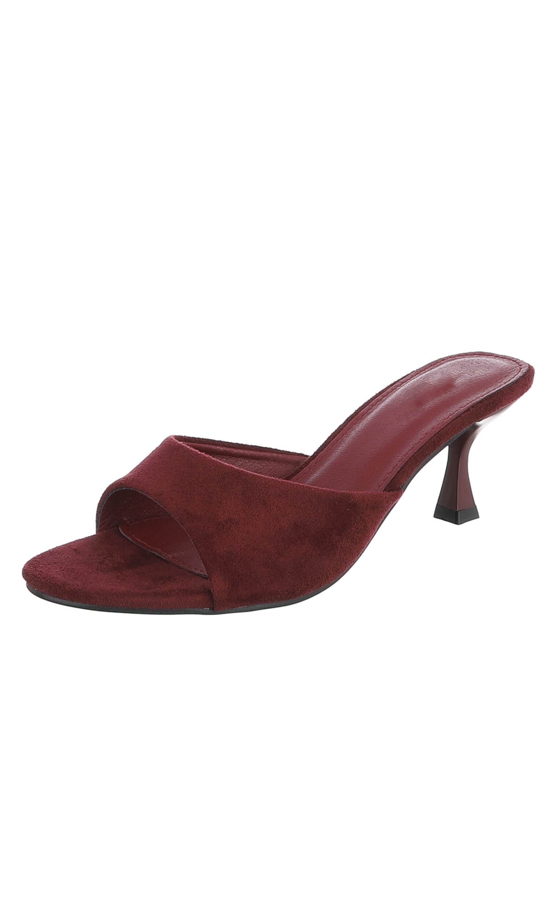 Ital-Design Pantolette in Rot: Vorderseite
