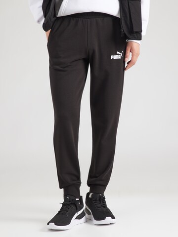 PUMA Конический (Tapered) Спортивные штаны 'ESS' в Черный: спереди