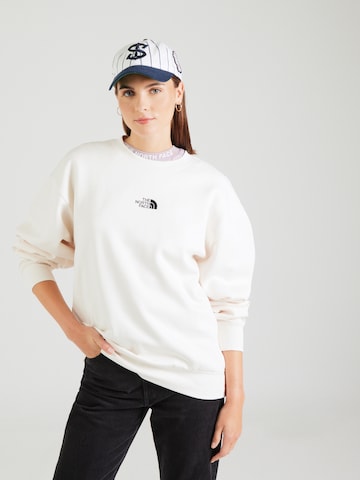THE NORTH FACE Sweatshirt 'ESSENTIAL' i hvid: forside