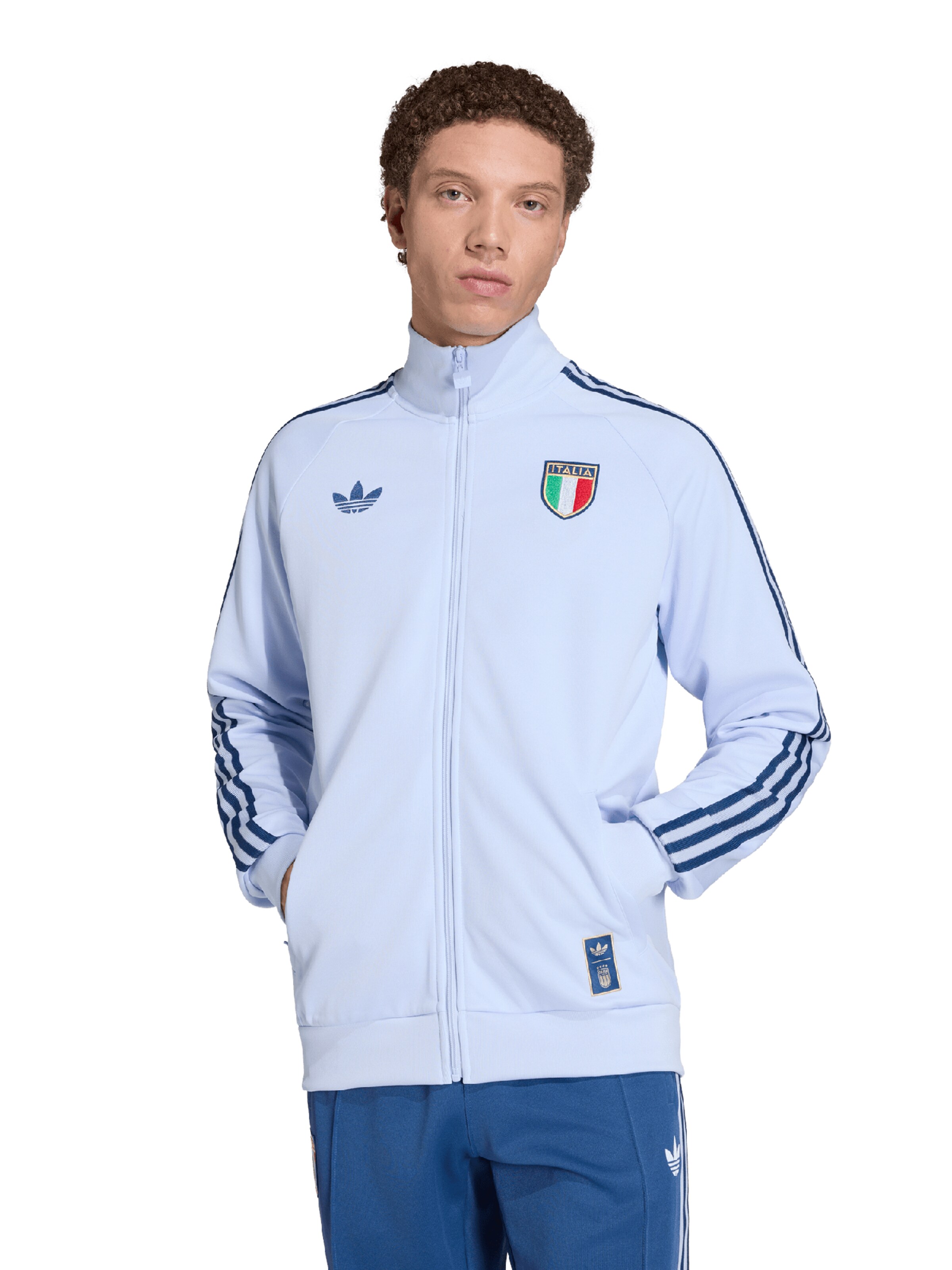 ADIDAS PERFORMANCE Спортивная кофта 'FIGC OG TT' в Синий: спереди