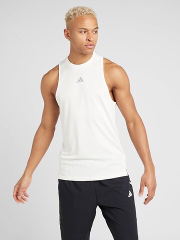 T-Shirt fonctionnel 'HIIT' ADIDAS PERFORMANCE en blanc : devant