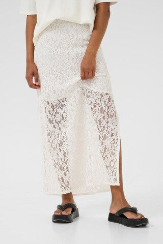 Jupe 'Lora Lace' Kaffe en blanc : devant