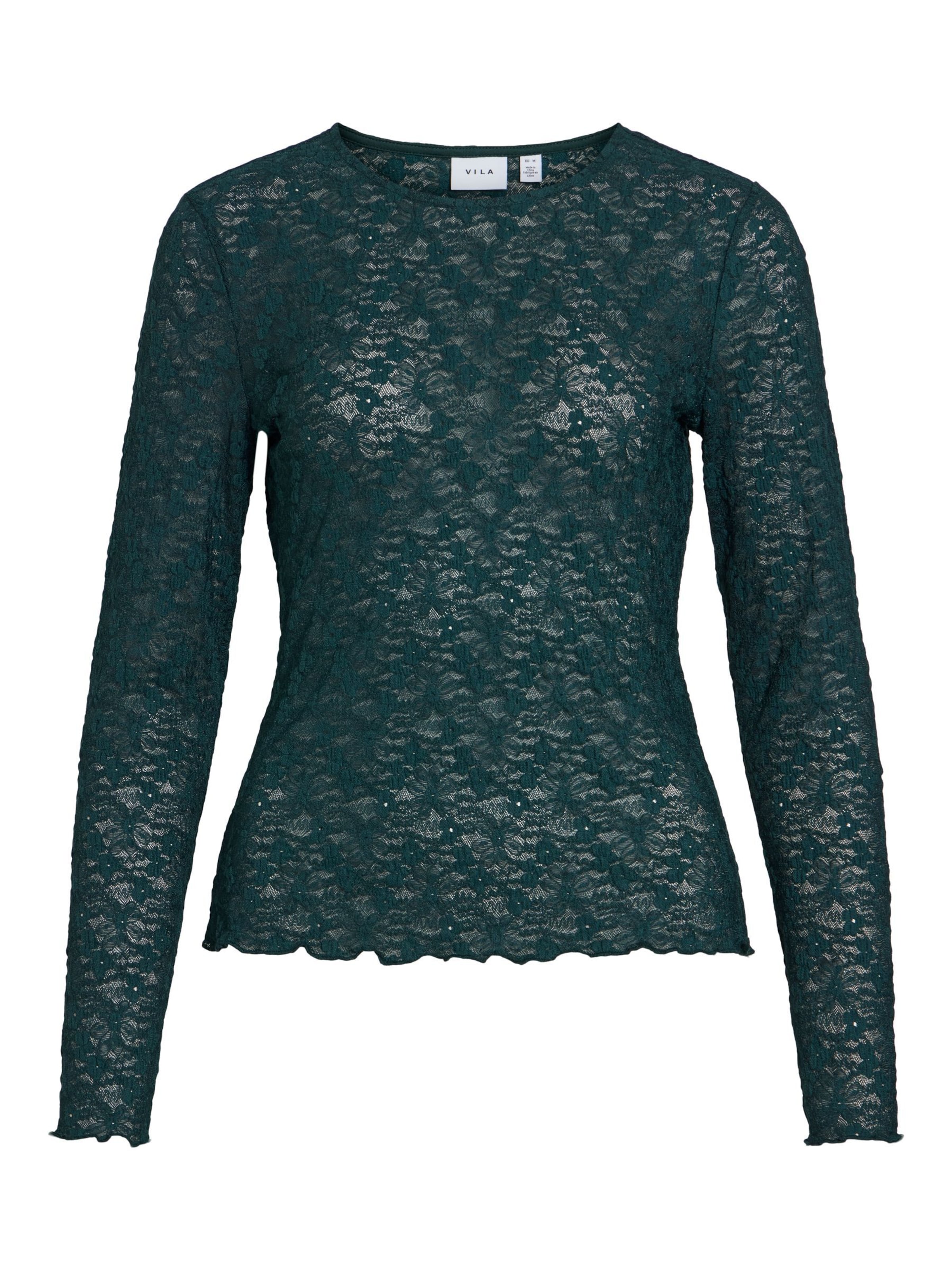 VILA Blouse 'VIFay' in Groen: voorkant