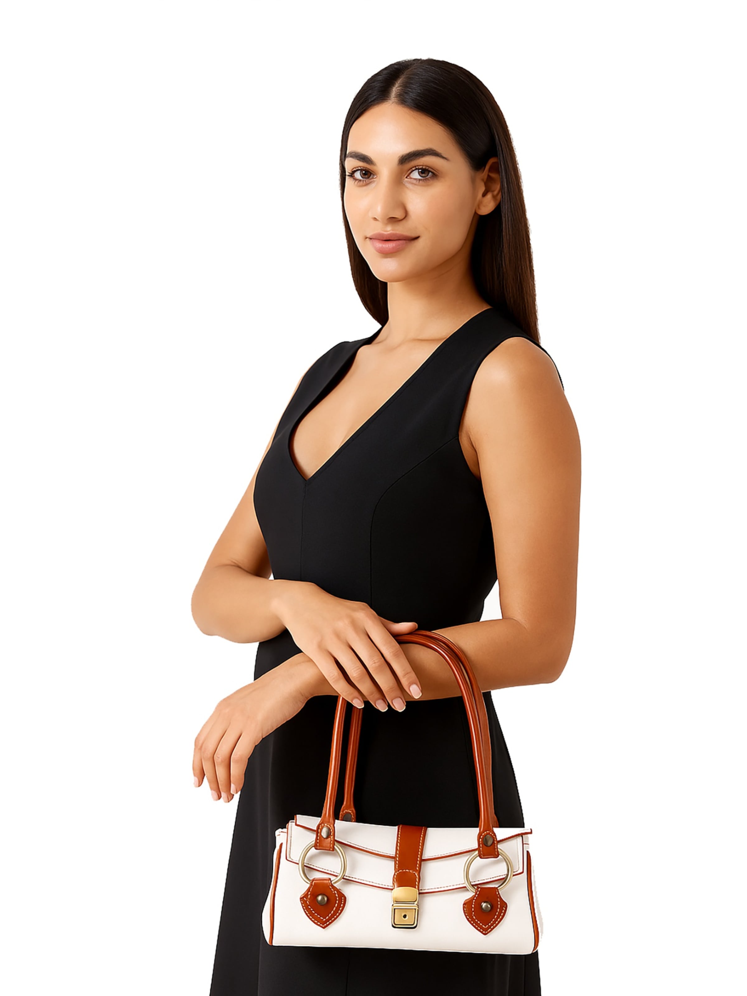 Viola Castellani Handtas 'False' in Wit: voorkant