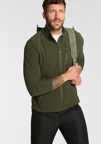 KILLTEC Athletic Fleece Jacket in Green: front
