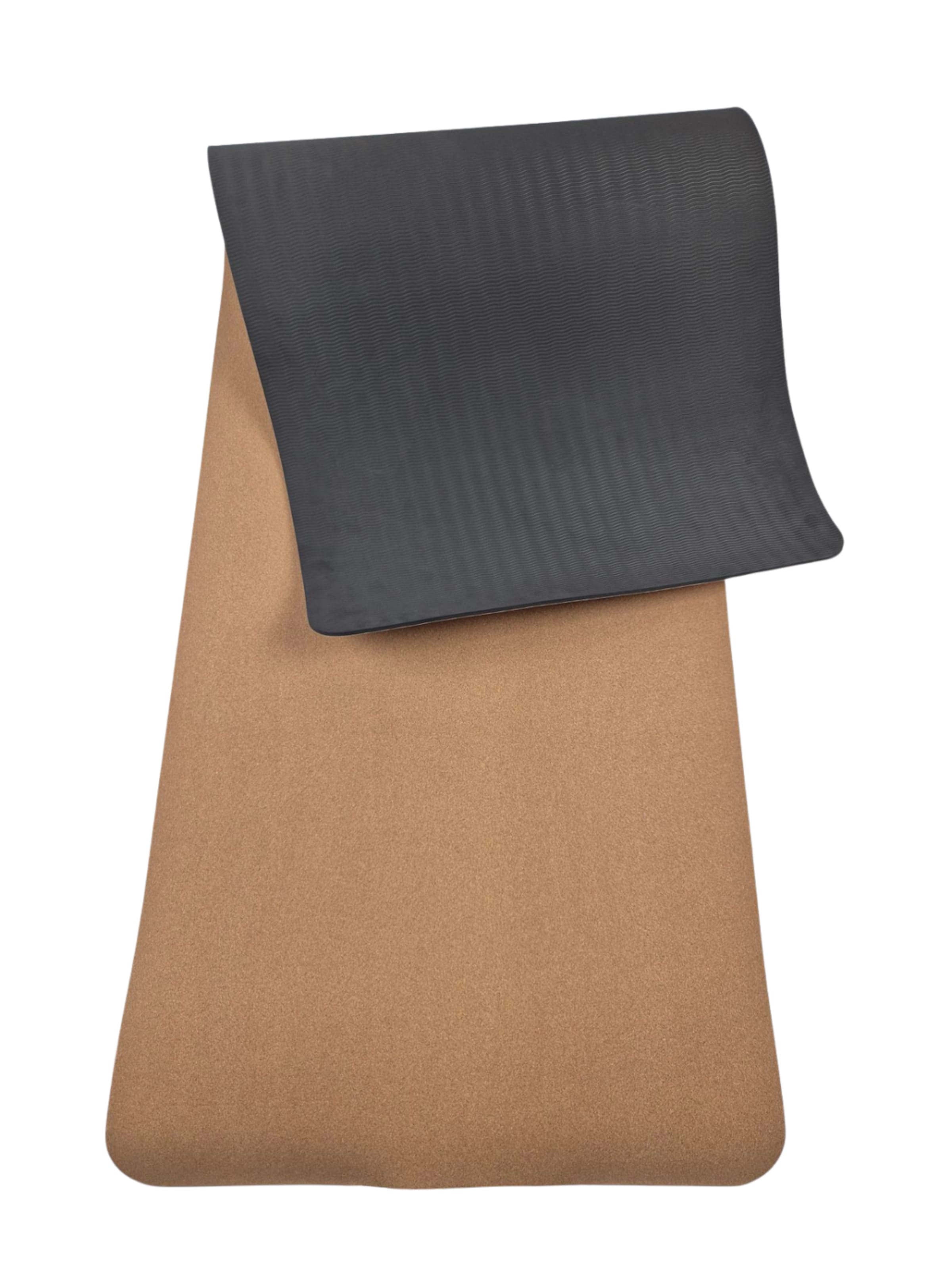 mymotus Mat 'Mymotus Yoga Matte mit Kork-Oberfläche ACC230' in Beige: front