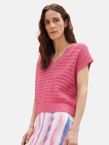 TOM TAILOR Pullover in Pink