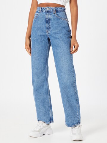 WEEKDAY Wide leg Jeans in Blauw: voorkant