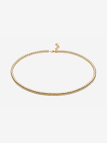 CLASSYANDFABULOUS Jewelry Necklace 'CLASSYANDFABULOUS Beaded' in Gold: front
