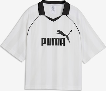 balta PUMA Sportiniai marškinėliai 'ESS': priekis