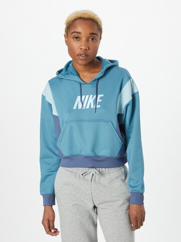 NIKE Sports sweatshirt in Blue: front