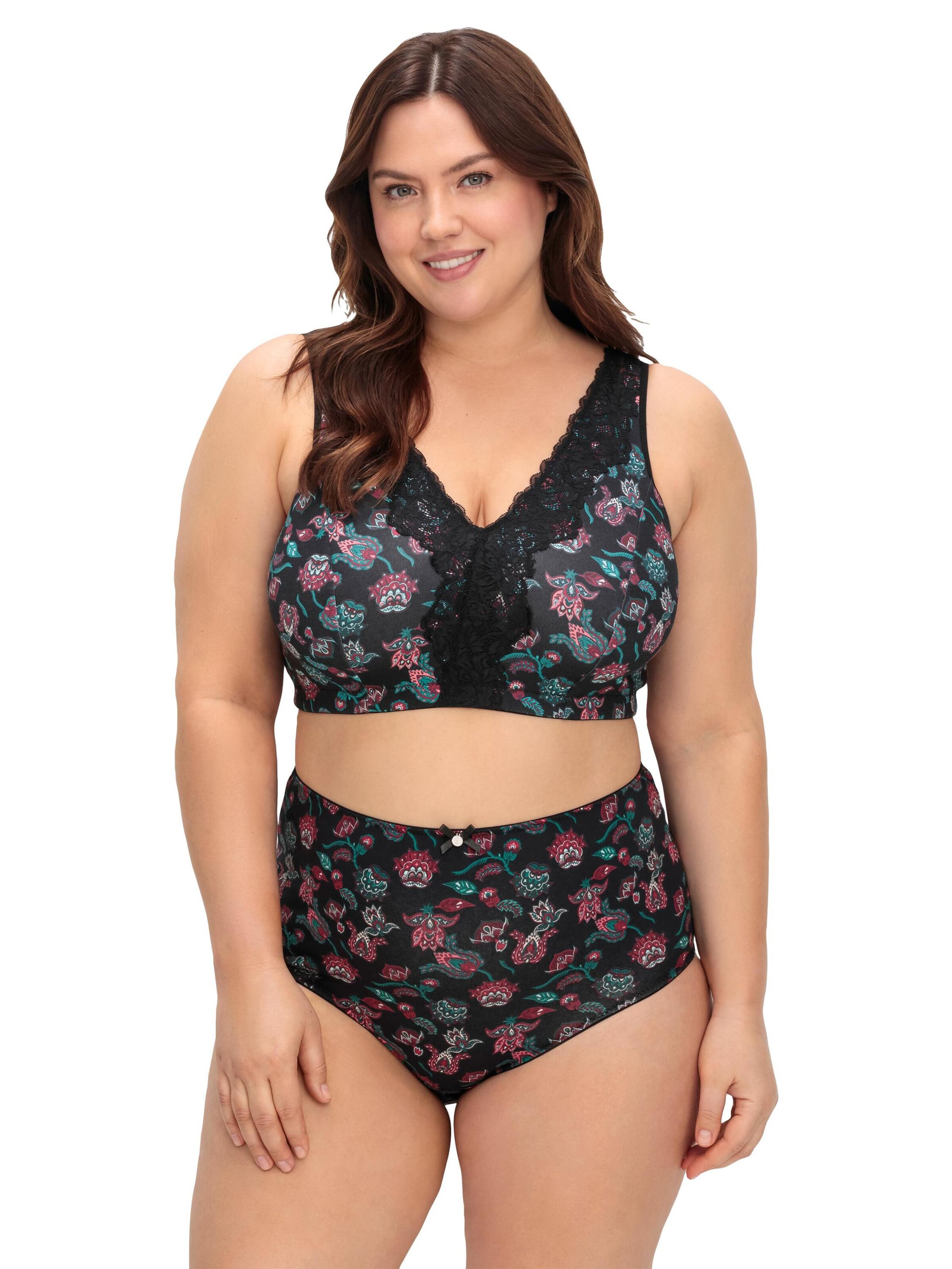 Bustino Reggiseno di SHEEGO in nero: frontale