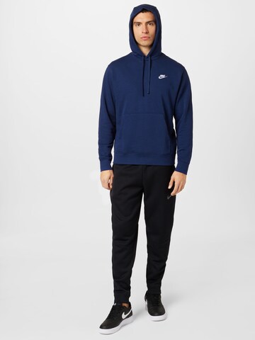 Nike Sportswear Regular fit Μπλούζα φούτερ 'Club' σε μπλε