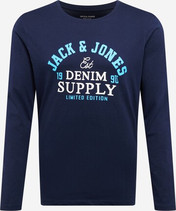 JACK & JONES Póló - kék: elől