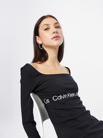 Calvin Klein Jeans Šaty 'MILANO' – černá