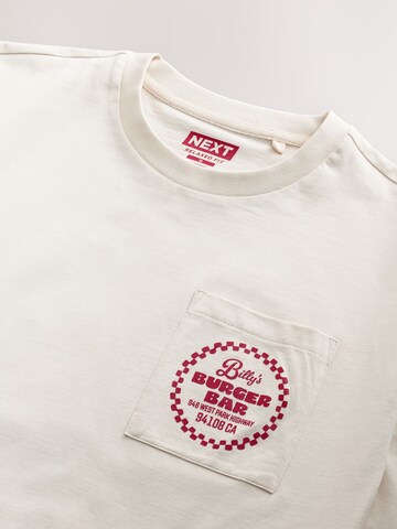 T-Shirt Next en blanc