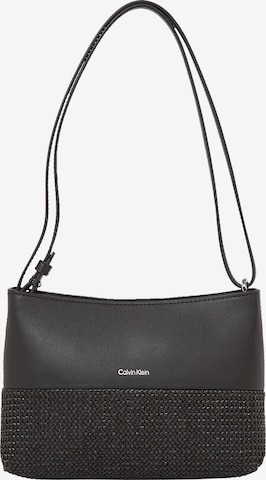 Calvin Klein Наплечная сумка в Черный: спереди