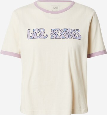 T-shirt Lee en beige : devant