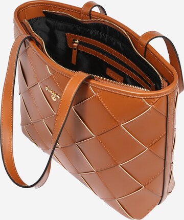 POLLINI - Shopper 'WONDERFUL WEAVING' em castanho