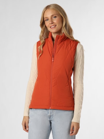 Marie Lund Bodywarmer 'Rose' in Oranje: voorkant