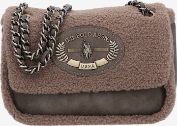 U.S. POLO ASSN. Schoudertas 'Holly' in Grijs: voorkant