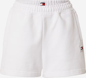 Pantaloni di Tommy Jeans in bianco: frontale