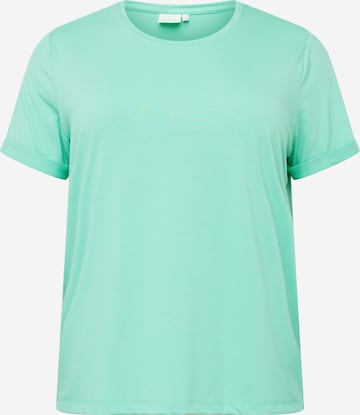 ONLY Carmakoma - Camisa 'MOSTER' em verde: frente