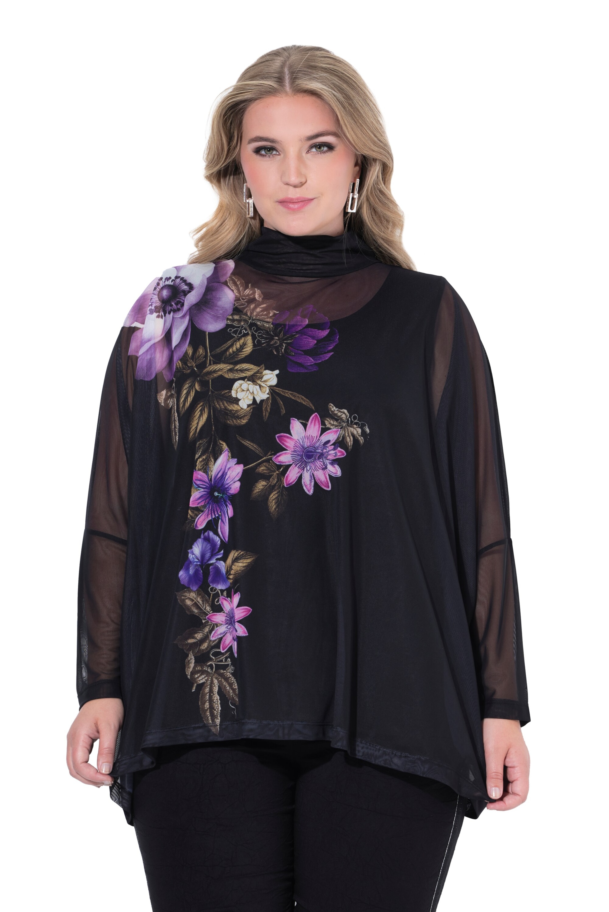 MIAMODA Blouse in Black: front