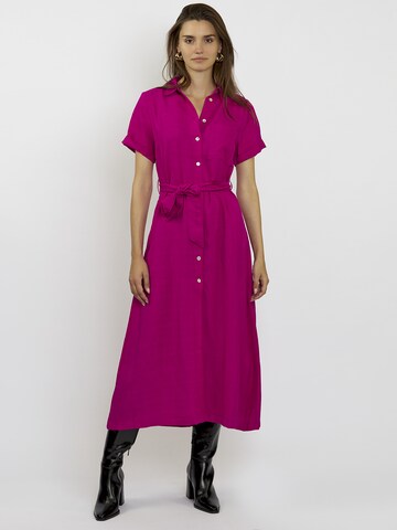 Robe-chemise FRESHLIONS en rose : devant