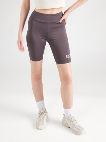 EA7 Emporio Armani Skinny Leggings 'VENTUS7' in Grey: front