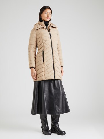 DKNY - Abrigo de invierno en marrón: frente