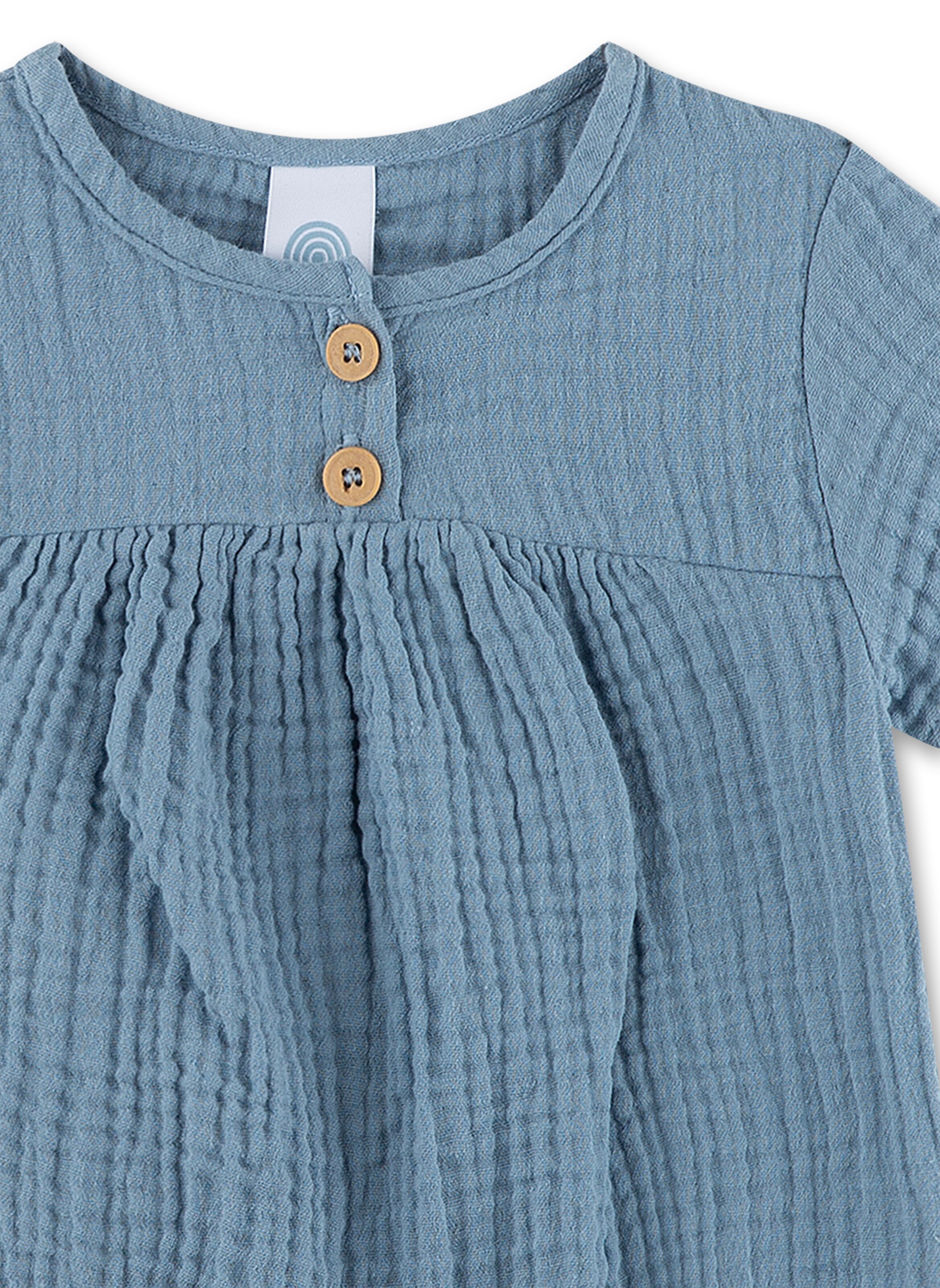 Tutina / body per bambino di Sanetta in blu