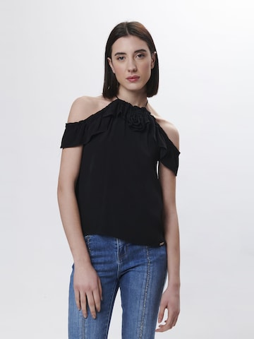 Haut 'Rose' Influencer en noir : devant