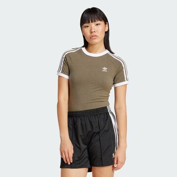 ADIDAS ORIGINALS Shirt in Green: front